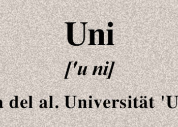 Universidad - Glosario - Lado|B|erlin.