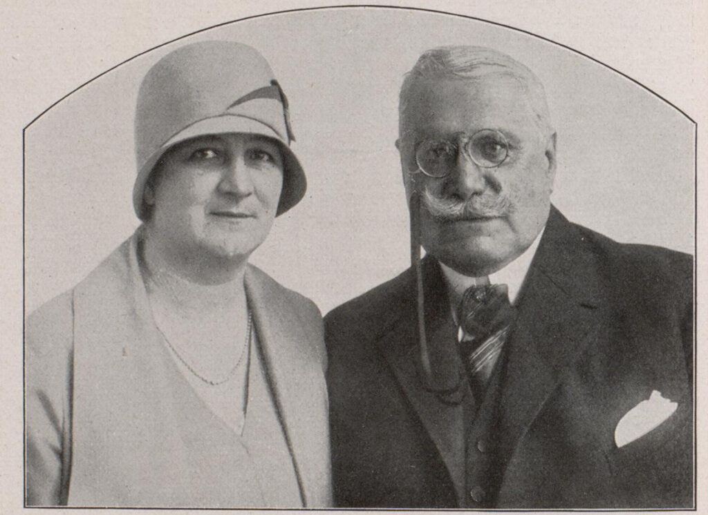 Ernesto Quesada y su esposa Leonore Niessen Deilers.