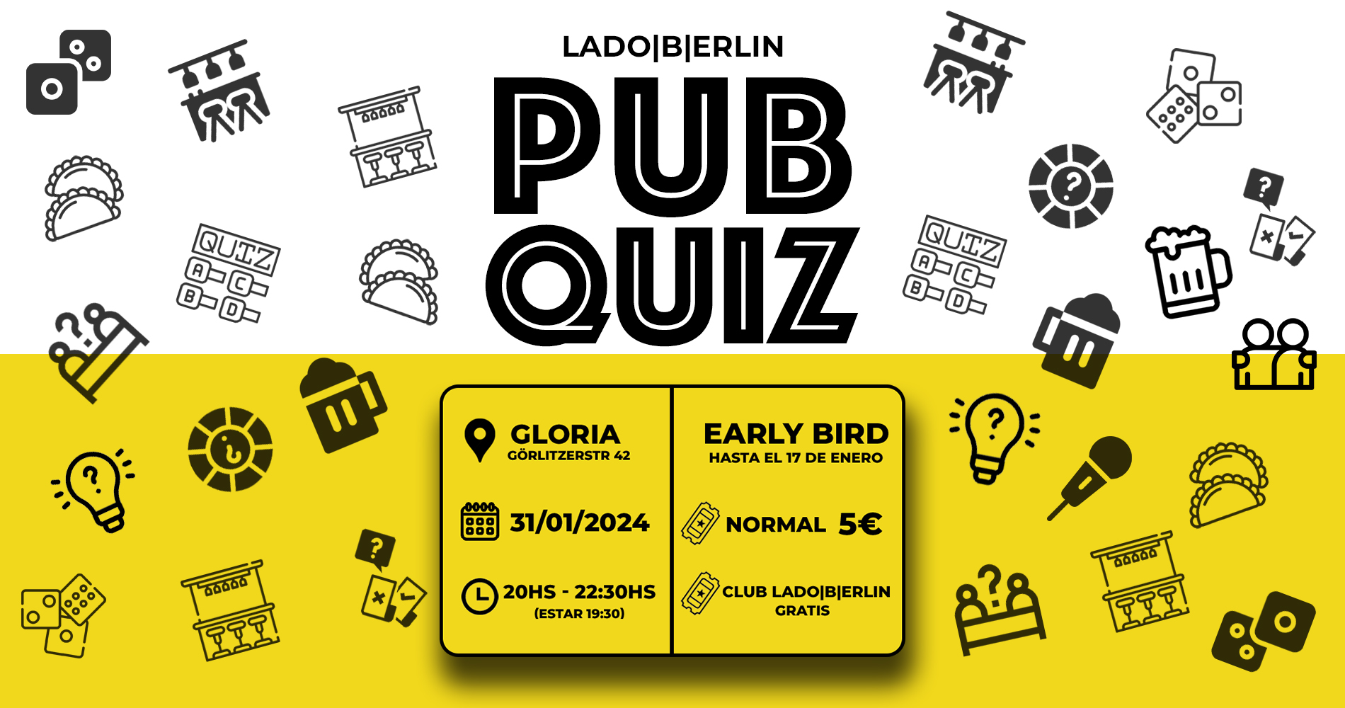 Pub Quiz Enero 2024 - Lado|B|erlin.